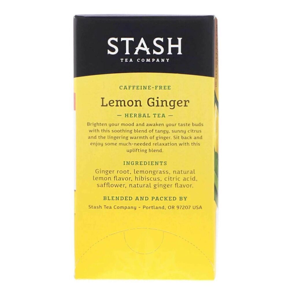 Stash Tea Chá de Gengibre e Limão - 20 Saquinhos para Bem-Estar e Sabor no Brasil - Imagem 3