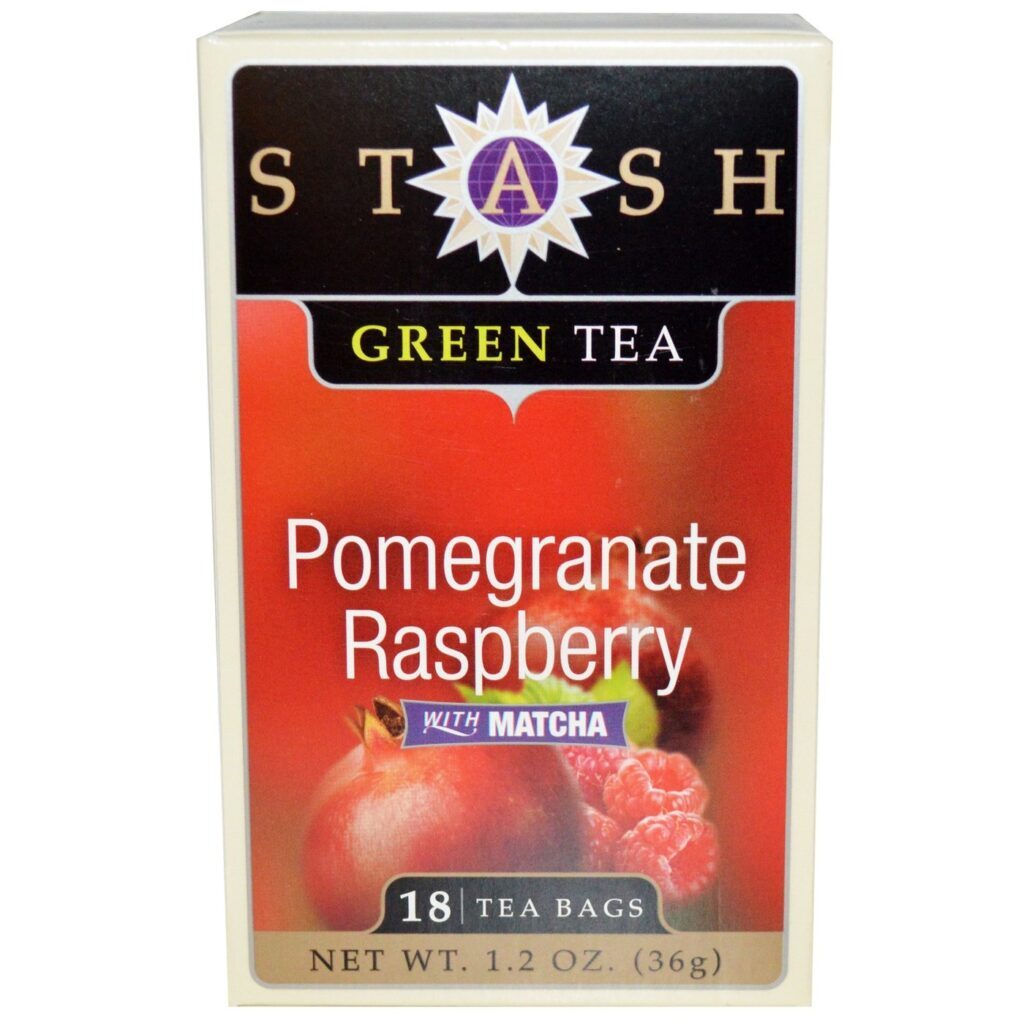 Stash Tea Chá Verde Romã Framboesa com Matcha 18 Saquinhos - Puro Sabor e Bem-Estar