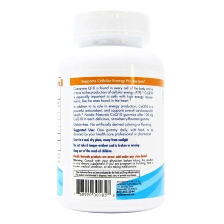 Nordic Naturals CoQ10 Morango 100mg 60 Gomas - Energia e Antioxidante no Brasil - Imagem 3