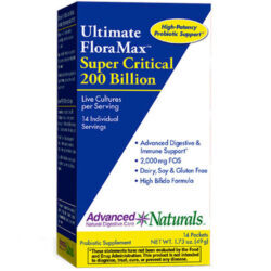 Advanced Naturals Ultimate FloraMax Super Critical 200 Bilhões - 14 Sachês - Probióticos de Alta Potência para Saúde Intestinal no Brasil
