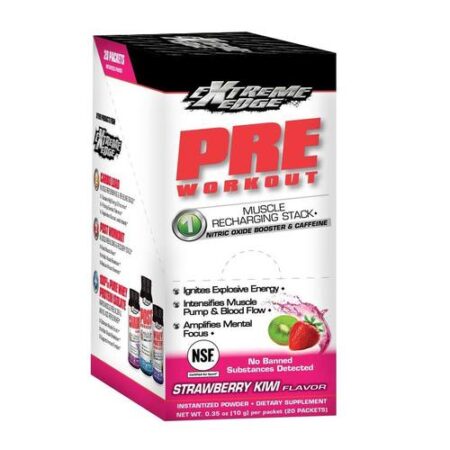 Bluebonnet Nutrition, Pré Treino Extreme Edge®, Sabor Kiwi e Morango - 20 Pacotes