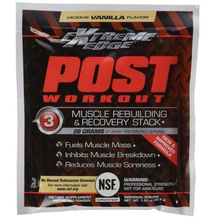 Bluebonnet Nutrition Extreme Edge Post Workout, Baunilha viciosa - 7 Packets