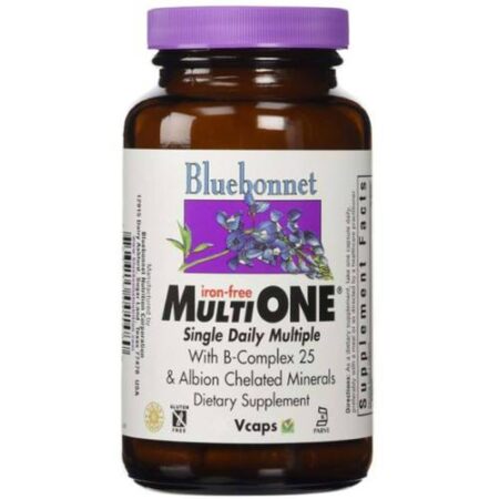 Bluebonnet Nutrition, MultiONE®, Livre de Ferro - 120 Cápsulas Vegetarianas