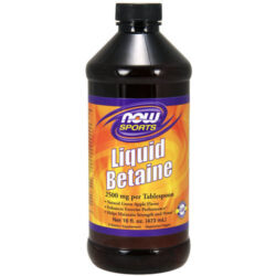 Now Foods Betaina Líquida Maçã Verde - 2500 mg - 473 ml | Suporte Digestivo e Metabólico