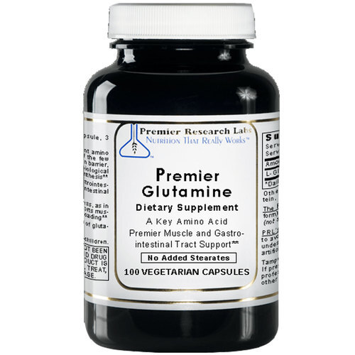 Glutamina Premier 500 mg - 100 Cápsulas Vegetarianas | Premier Research Labs