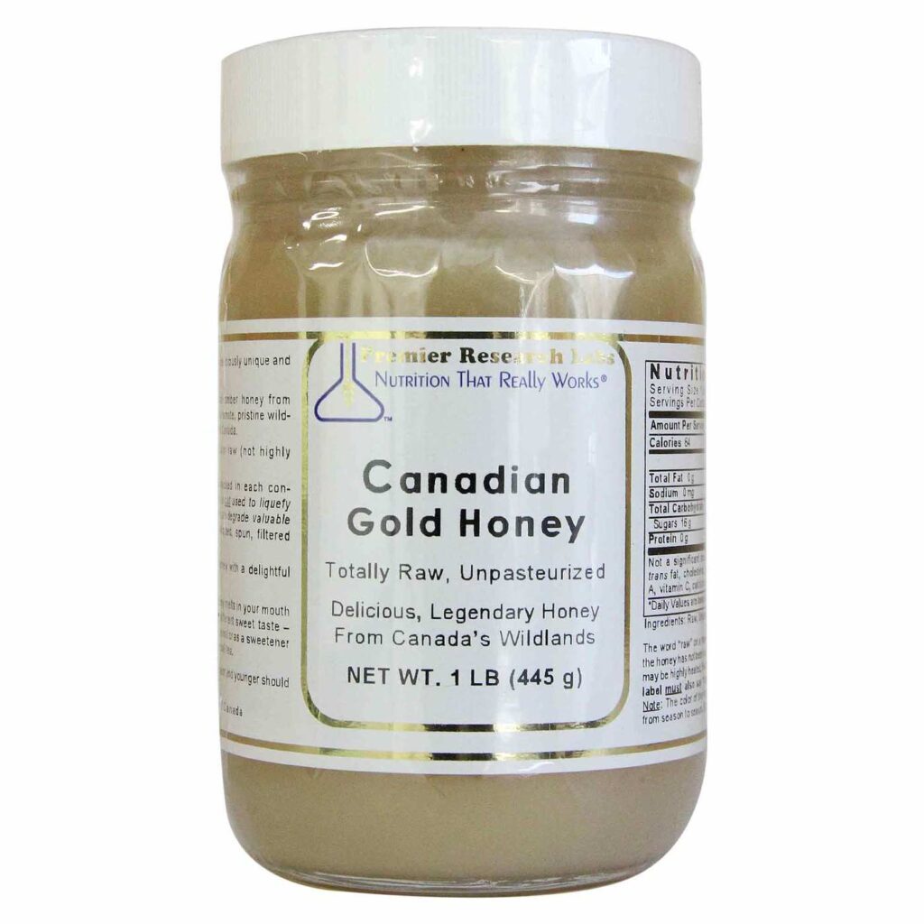 Mel Dourado Canadense Premier Research Labs - 445g (1 lb) Puro e Natural