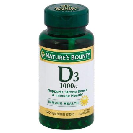 Nature's Bounty, Alta Potência Vitamina D3 - 1.000 UI - 120 Cápsulas em Gel