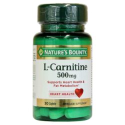 Nature's Bounty L-Carnitina 500 mg - 30 Cápsulas: Energia e Metabolismo