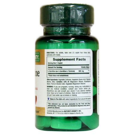 Nature's Bounty, L-Carnitina 500 mg - 30 Cápsulas - Image 2