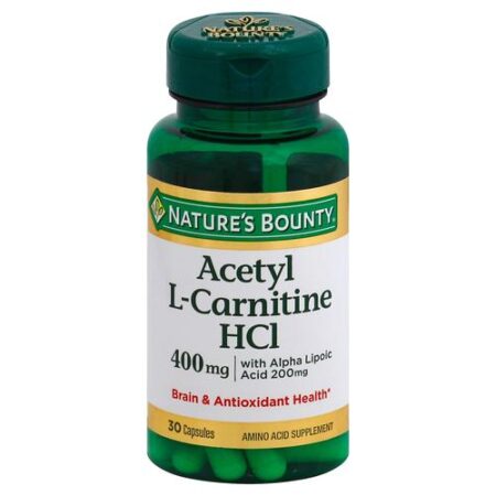 Nature's Bounty, Acetyl L-Carnitina HCL - 400 mg - 30 Cápsulas