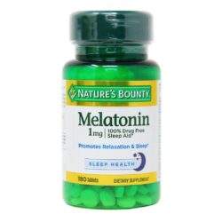 Nature's Bounty Melatonina 1 mg - 180 Tabletes: Sono Reparador e Bem-Estar