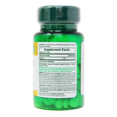 Nature's Bounty Melatonina 1 mg - 180 Tabletes - Image 3