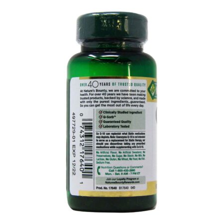 Nature's Bounty Q-Sorb CoQ-10 - 100 mg - 60 Cápsulas em Gel - Image 3