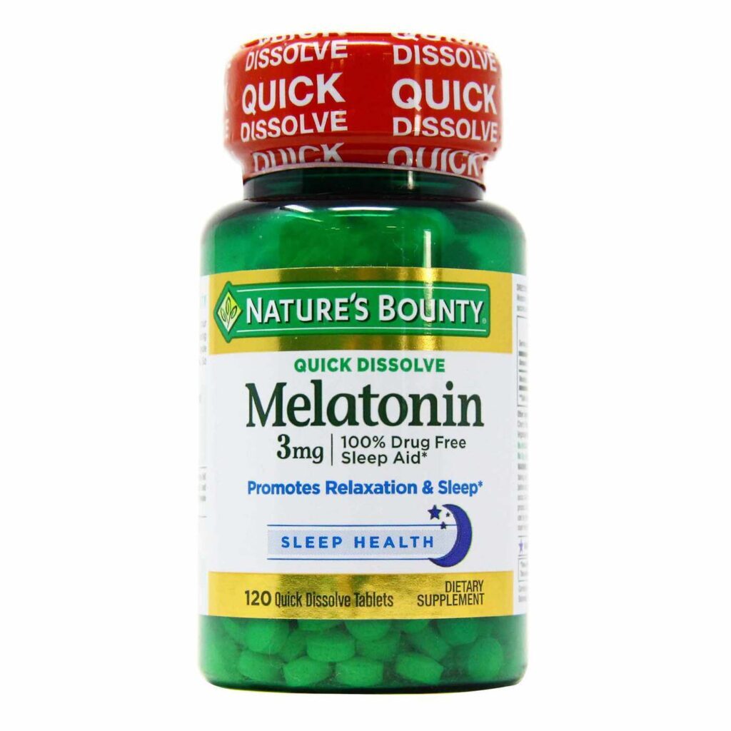 Nature's Bounty Melatonina Dissolução Rápida - 3mg - 120 Tabletes: Sono Reparador e Bem-Estar