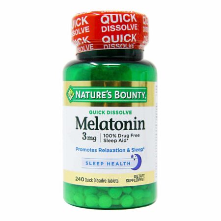 Nature's Bounty Melatonina Dissolução Rápida - 3 mg - 240 Tabletes