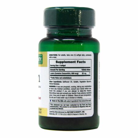 Nature's Bounty Luteína 20 mg - 40 Softgels de Liberação Rápida - Image 2