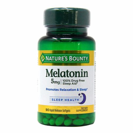 Nature's Bounty Melatonina - 5 mg - 90 Cápsulas em Gel