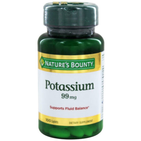 Nature's Bounty, Potássio 99 mg - 100 Cápsulas