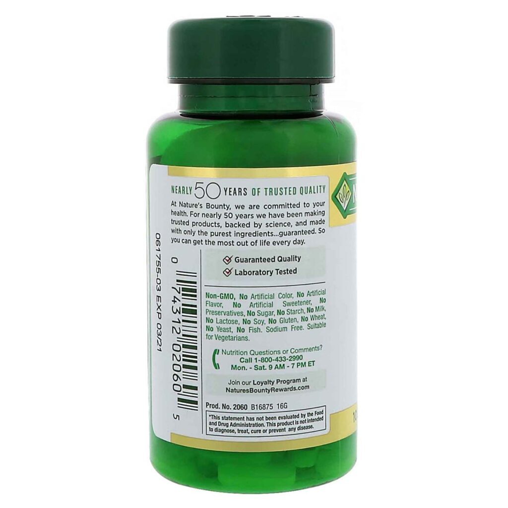 Nature's Bounty Zinco 50 mg 100 Caplets - Imunidade e Saúde no Brasil - Imagem 3