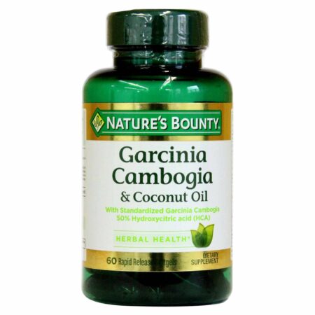 Nature's Bounty Garcinia Cambogia & Óleo de Coco - 60 Cápsulas em Gel