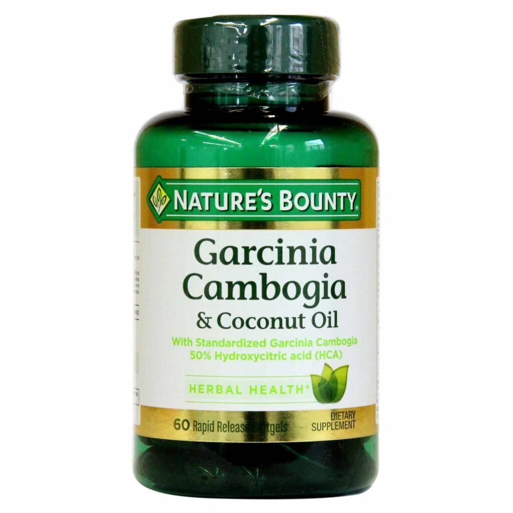 Nature's Bounty Garcinia Cambogia & Óleo de Coco - 60 Cápsulas em Gel | Controle de Peso e Bem-Estar