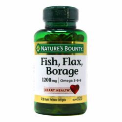 Nature’s Bounty Peixe, Linhaça e Borragem 1200mg – 72 Cápsulas Gel: Saúde e Bem-Estar Essencial