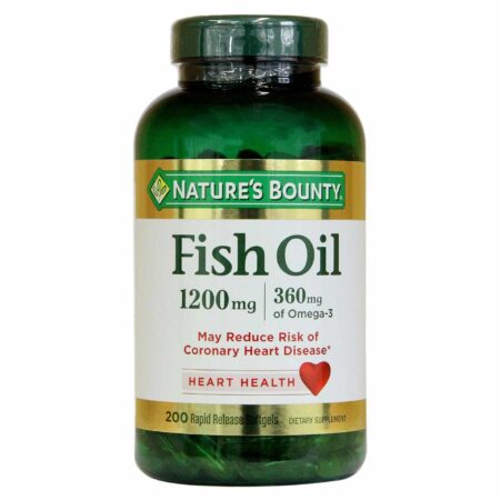 Nature's Bounty Óleo de Peixe - 1,200 mg - 200 Cápsulas em Gel