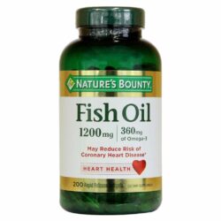 Nature's Bounty Óleo de Peixe 1200 mg - 200 Cápsulas Gel: Pureza e Saúde Cardiovascular