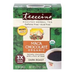 Teeccino Maca Chocolate Orgânico - 10 Saquinhos de Chá para Bem-Estar