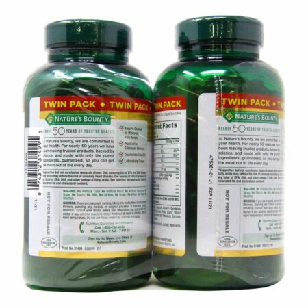 Nature's Bounty Óleo de Peixe - 1,200 mg - Twin Pack - 200 Cápsulas em Gel Per Bottle - Image 2