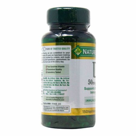 Nature's Bounty, Vitamina D3‑2000 Super Forte, Embalagem Dupla - 150 Cápsulas em Gel - Image 4