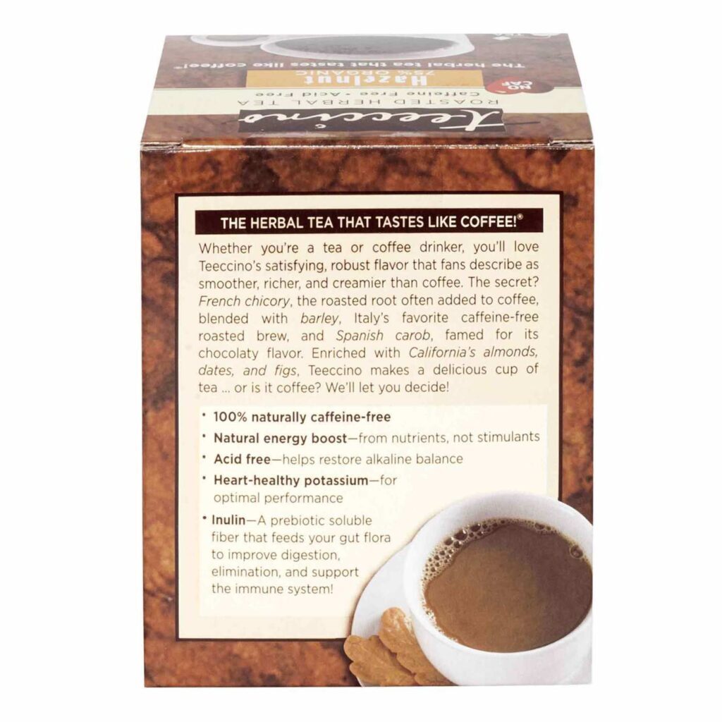 Teeccino Café à Base de Plantas - Tostado Médio - 10 Saquinhos de Chá - Alternativa ao Café Sem Cafeína - Imagem 5