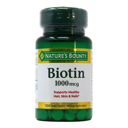 Nature's Bounty Biotin - 1,000 mcg - 100 Tabletes