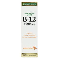 Nature's Bounty Vitamina B12 Líquida 5000 mcg Baga 59 mL - Energia e Saúde