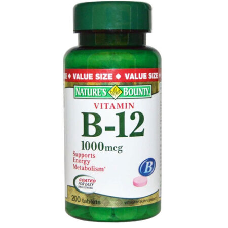 Nature's Bounty, Vitamina B-12 1,000 mcg - 200 Tabletes