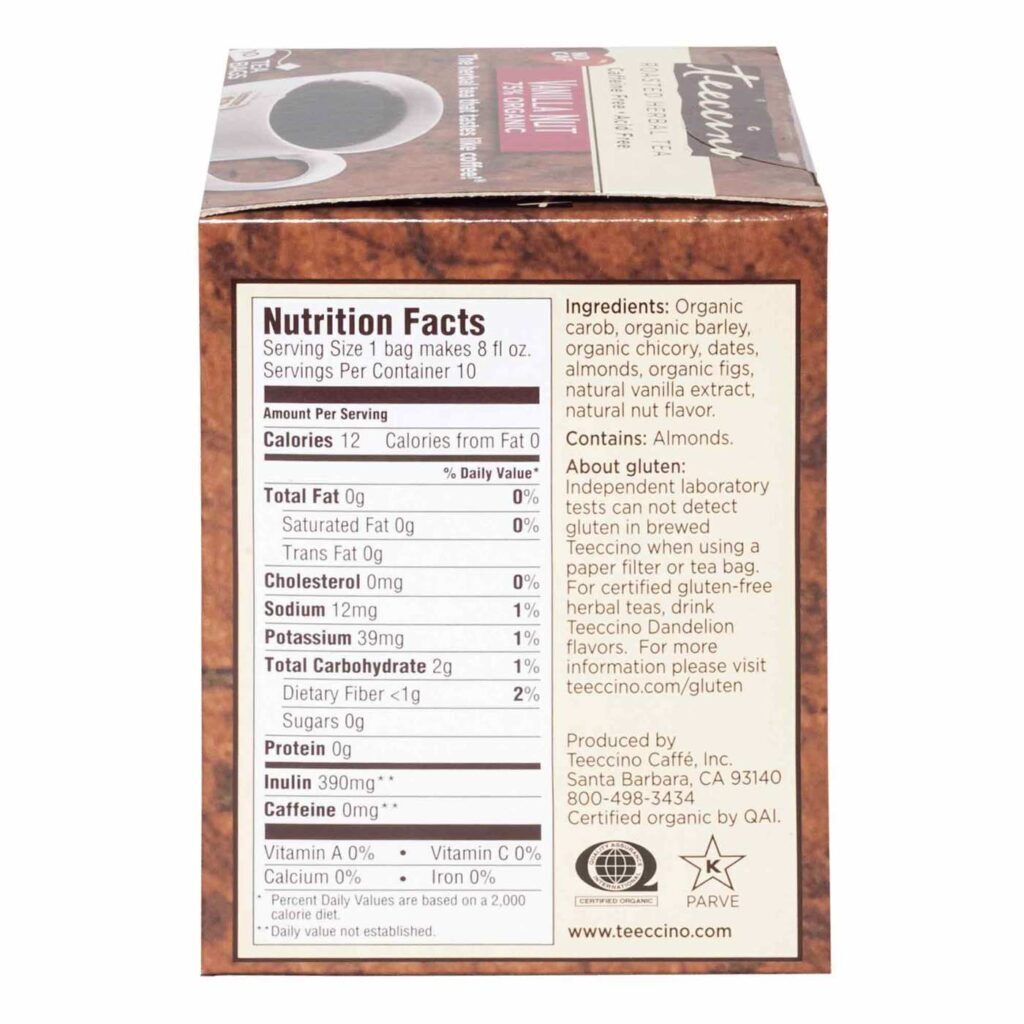 Teeccino Café à Base de Plantas - Assado Médio - 60g: Alternativa Saudável e Deliciosa - Imagem 6