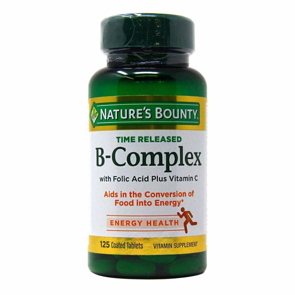 Nature's Bounty Time Release B-Complex - 125 Comprimidos Revestidos: Energia Sustentada para o Seu Dia