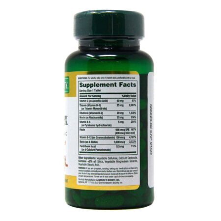 Nature's Bounty Super Vitamina Complexo B - 150 Tabletes: Energia e Bem-Estar Essenciais - Imagem 2