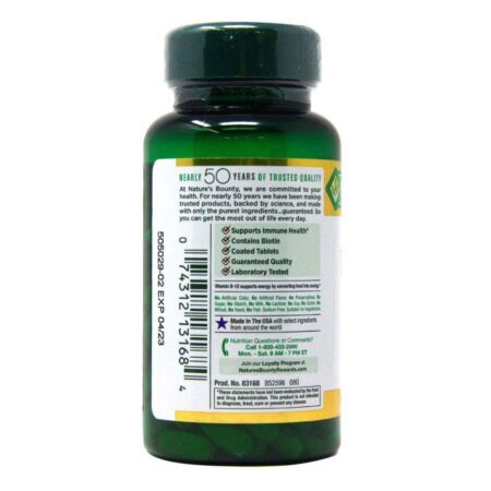 Nature's Bounty Super Vitamina Complexo B - 150 Tabletes: Energia e Bem-Estar Essenciais - Imagem 3