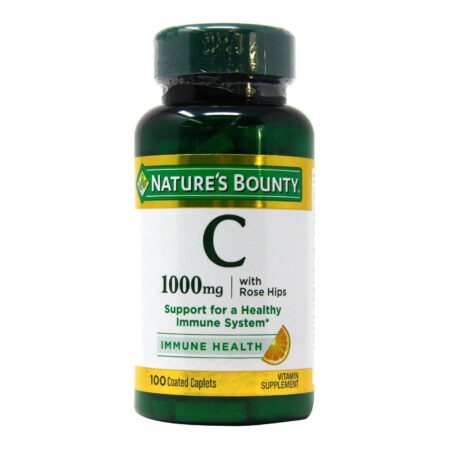 Nature's Bounty, Vitamina C com Rosa Mosqueta 1,000 mg - 100 Cápsulas