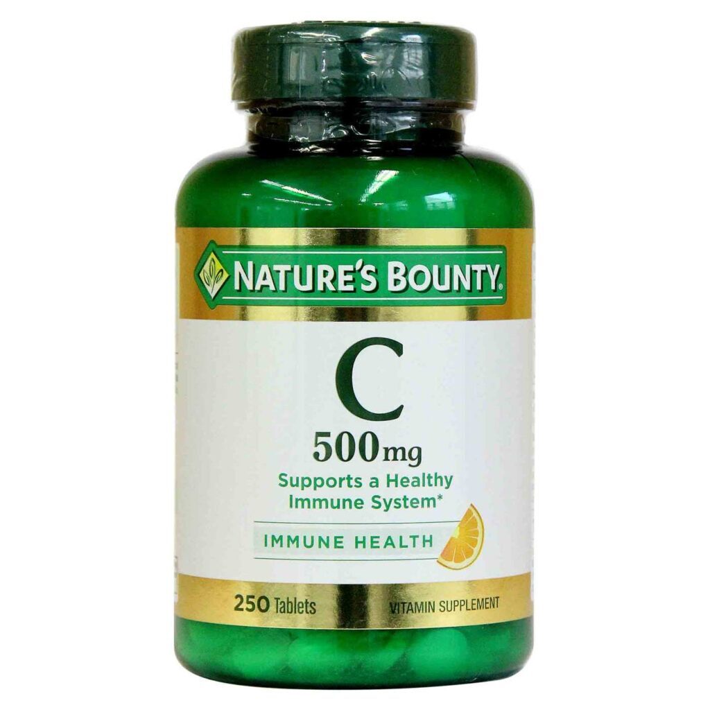 Nature's Bounty Vitamina C 500 mg - 250 Tabletes para Imunidade e Saúde
