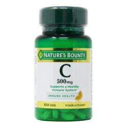 Nature’s Bounty Vitamina C 500 mg – 100 Tabletes: Fortaleça Sua Imunidade e Vitalidade