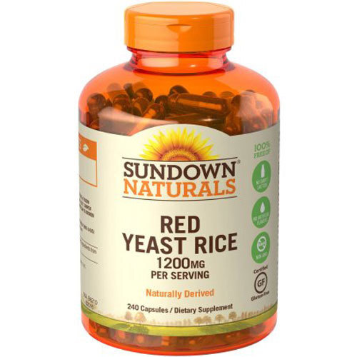 Sundown Naturals Levedura de Arroz Vermelho 1.200 mg - 240 Cápsulas: Saúde Cardiovascular para o Dia a Dia Brasileiro
