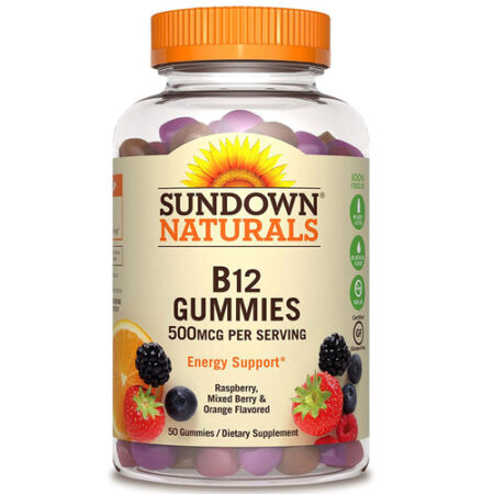 Sundown Naturals, Vitamina B12 - 500 mcg - 50 Gomas