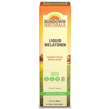 Sundown Naturals Melatonina, cereja - 59 mL Líquido