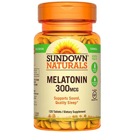 Sundown Naturals Melatonina - 300 mcg - 120 Tabletes