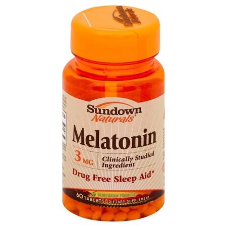 Sundown Naturals Melatonina - 3 mg - 60 Tabletes