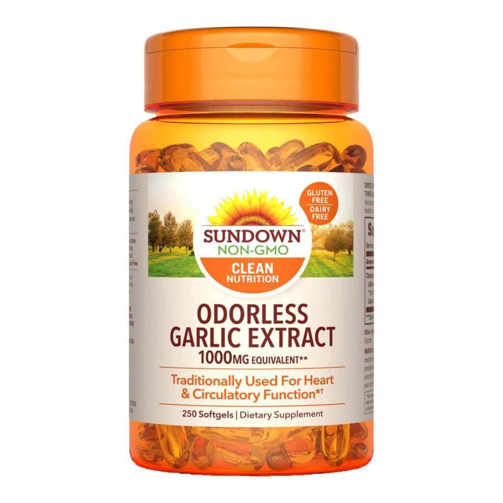 Sundown Extrato de Alho Sem Cheiro 1.000 mg - 250 Cápsulas em Gel: Saúde Imbatível para o Dia a Dia Brasileiro