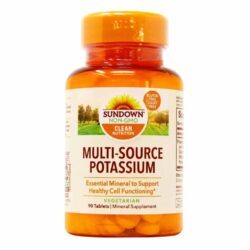 Sundown Naturals Potássio 99 mg - 90 Tabletes: Saúde e Bem-Estar para o Seu Dia a Dia