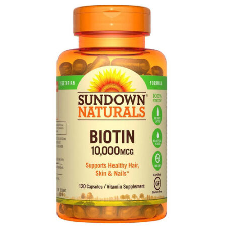 Sundown Naturals, Biotina Vegetariana 10,000 mcg - 120 Cápsulas